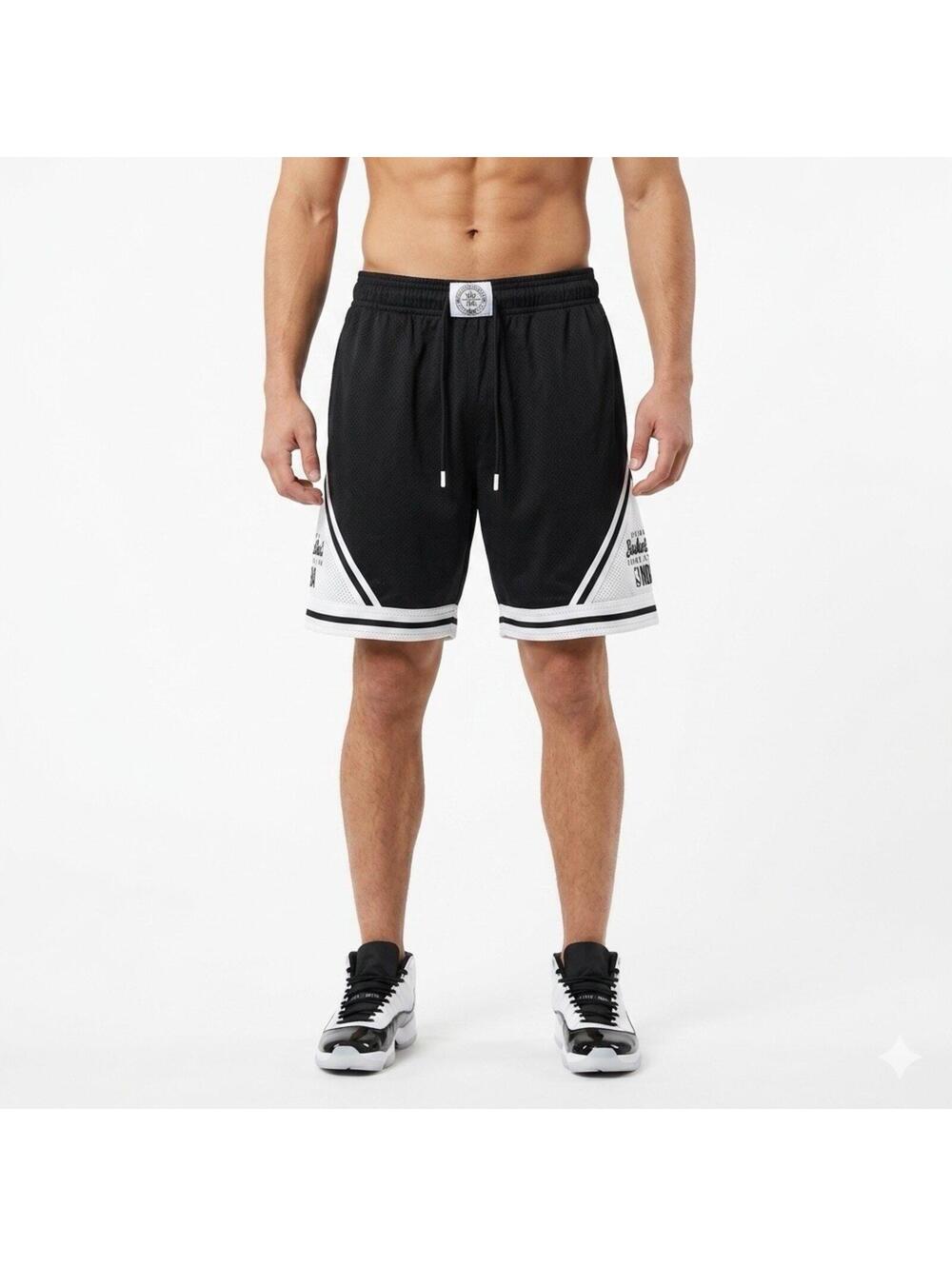 Mens NBA Brand Basketball Black Shorts Size L